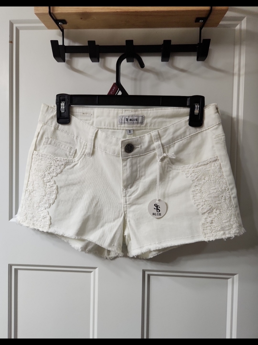 NWT STS Blue White Low-Rise Shorties - 1
